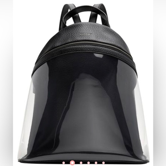 NWT Matt & Nat Aries Backpack in Clear & Black Cute Travel Trendy Indie Festival main image 2